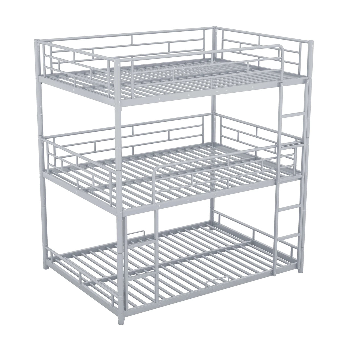 Silver Full Size Metal Triple Bunk Bed P524751