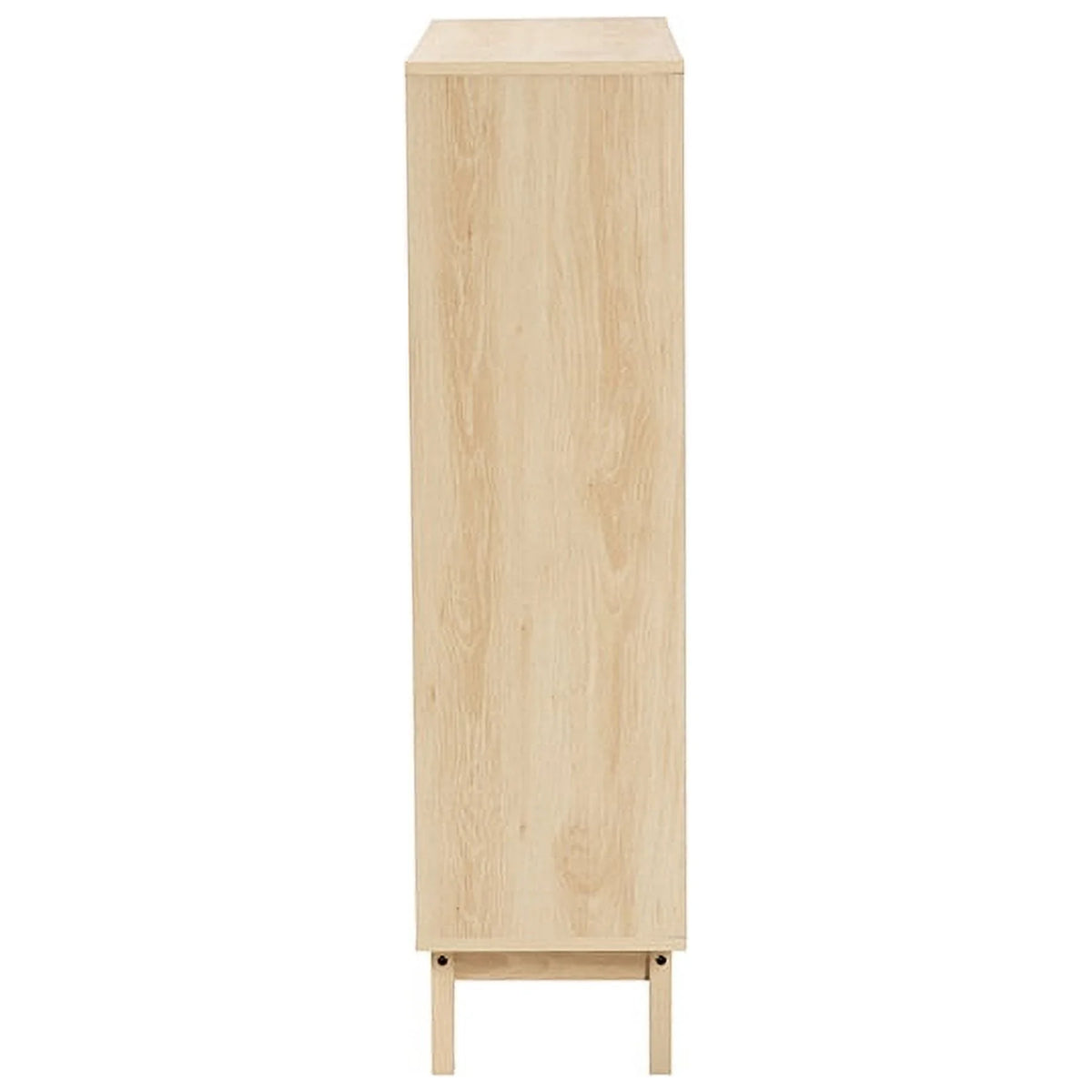 Oak Brown Finished Wood Bookshelf R79370