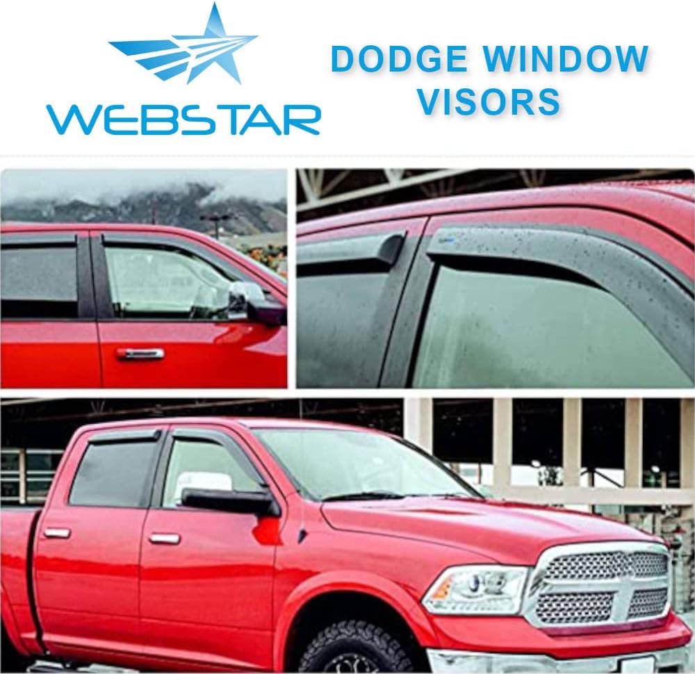 Dark Smoke Tape-on Window Visor Deflector F748592