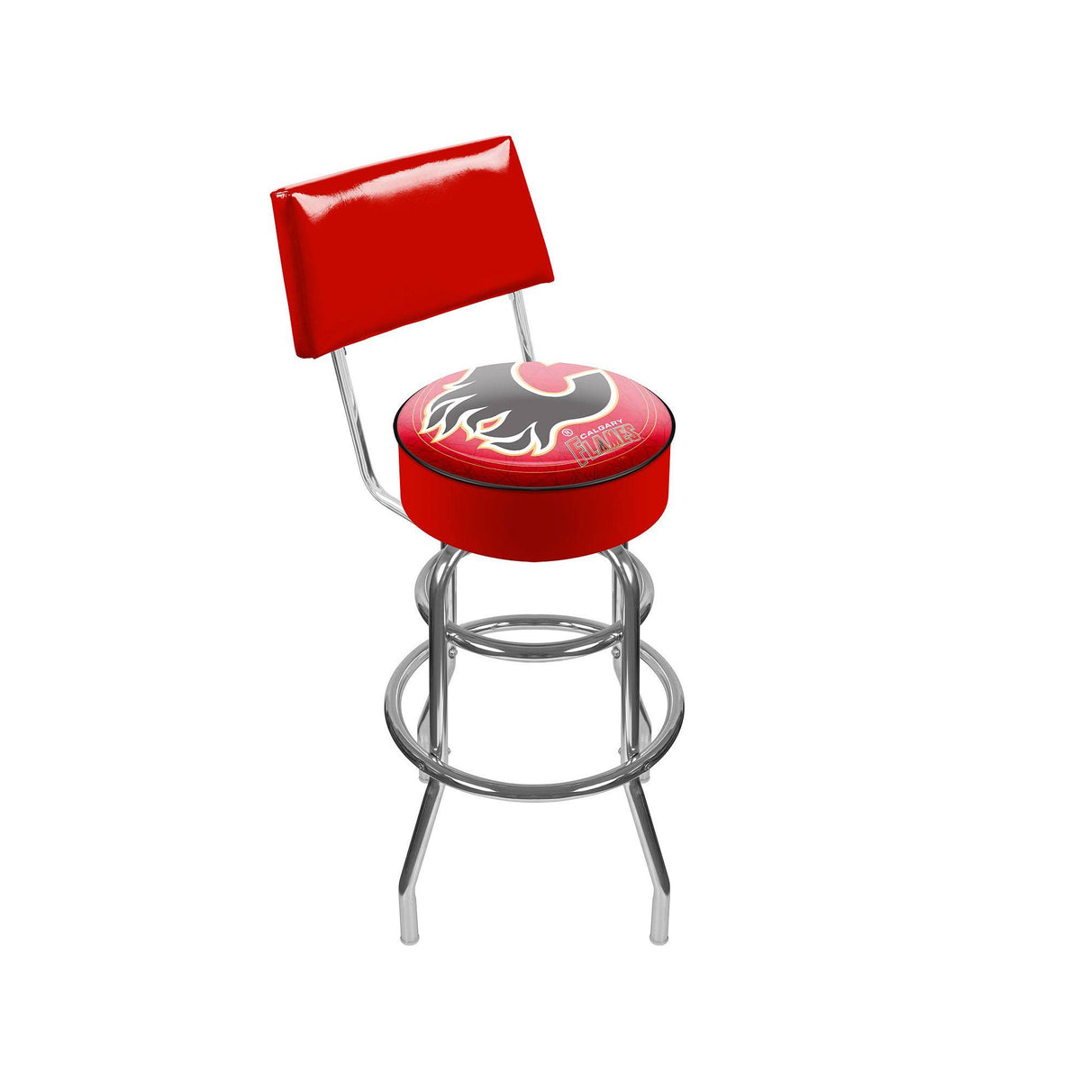 Padded Swivel Bar Stool with Back Q3708