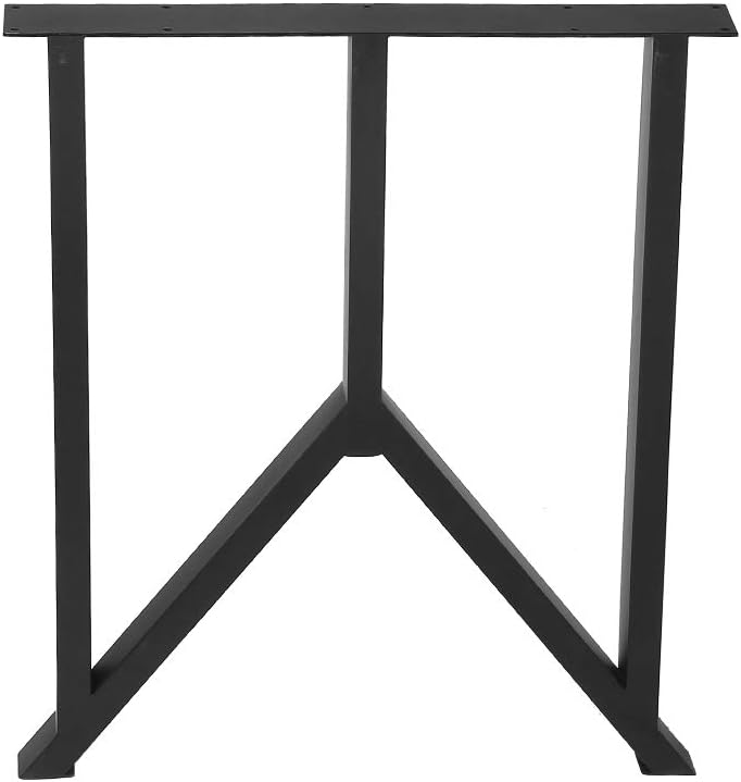 Black 28” Height 18” Wide Metal Table Legs 2 PCS W979