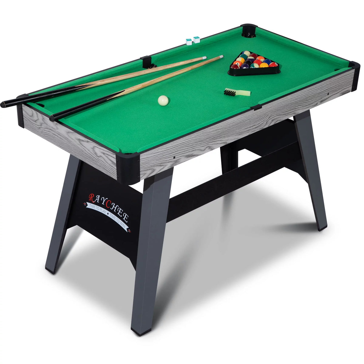 4-Ft Portable Mini Billiard Table with 2 Cue Sticks and Full Set of Balls H155966