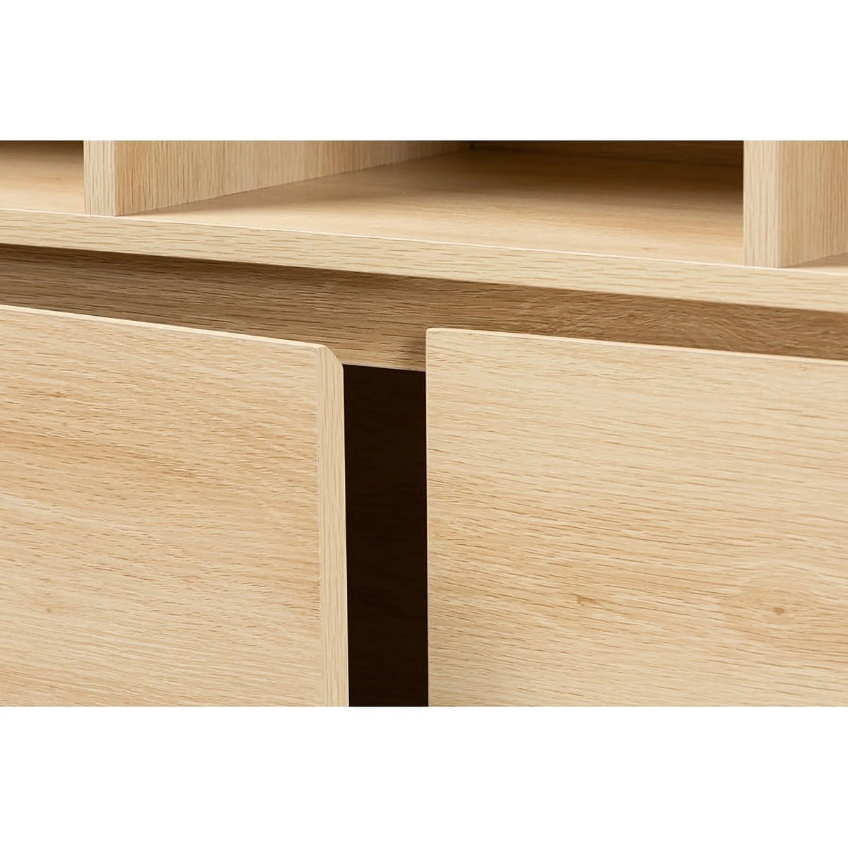 Oak Brown Finished Wood Bookshelf R79370