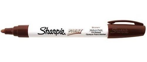 Oil-Based Paint Marker, Fine Point, Brown Ink, Pack of 24 X2897