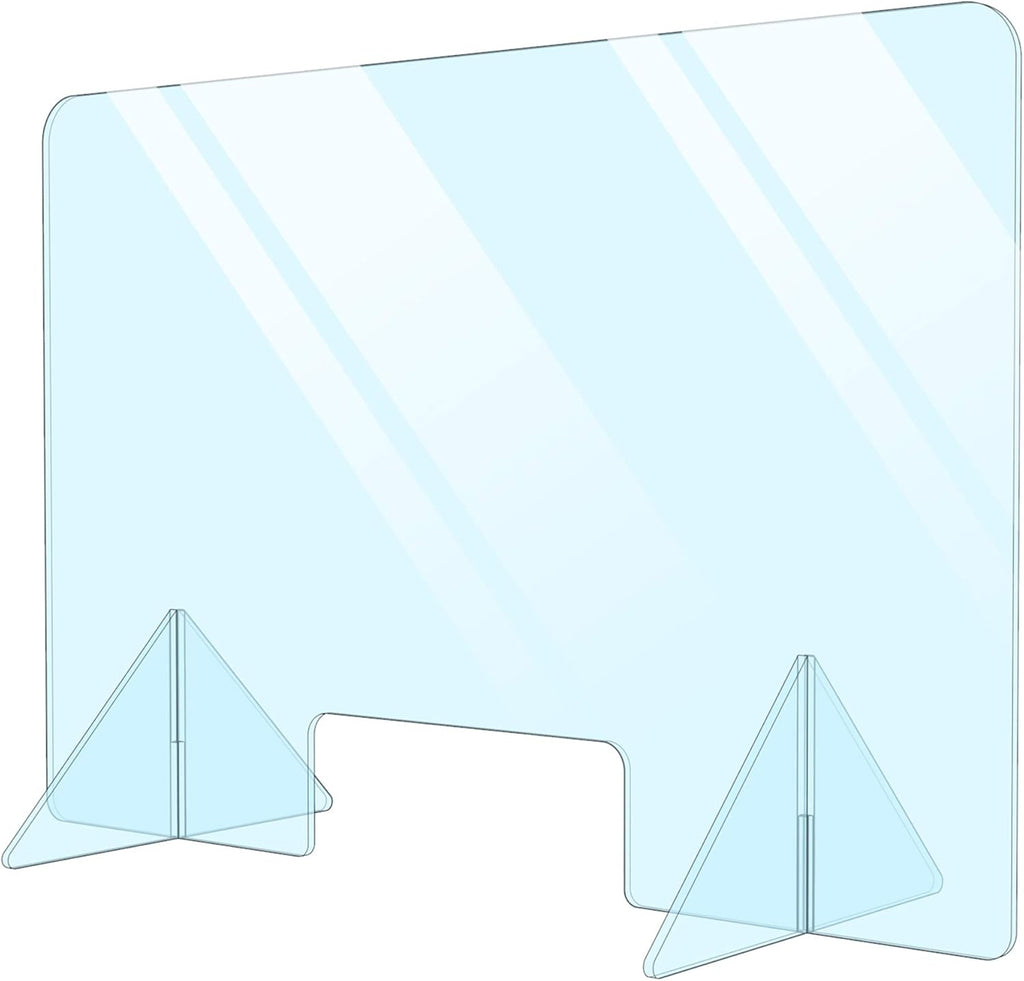 Plexiglass Sneeze Guard Shield for Counter H663