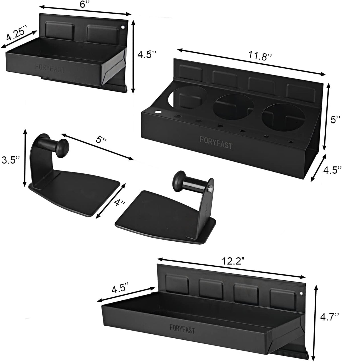 Magnetic Toolbox Tray Set and Holder 4-piece Y702