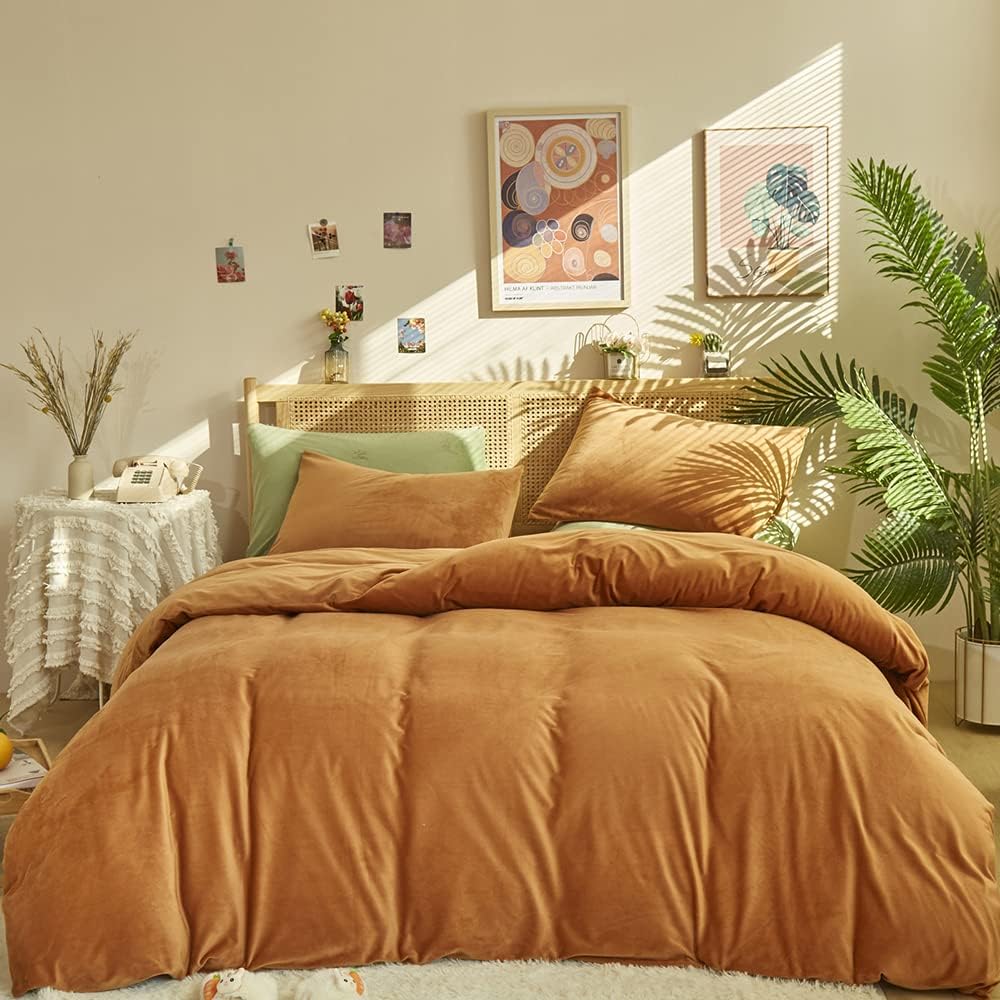 Yellow Floral 3Pcs Queen Comforter Set V205062