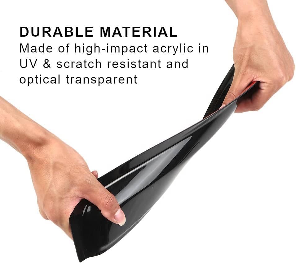 Dark Smoke Tape-on Window Visor Deflector F748592