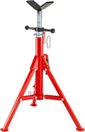 Adjustable Folding Steel Pipe Stands 28-52 Inch 2500 LB Pack of 2 J30556