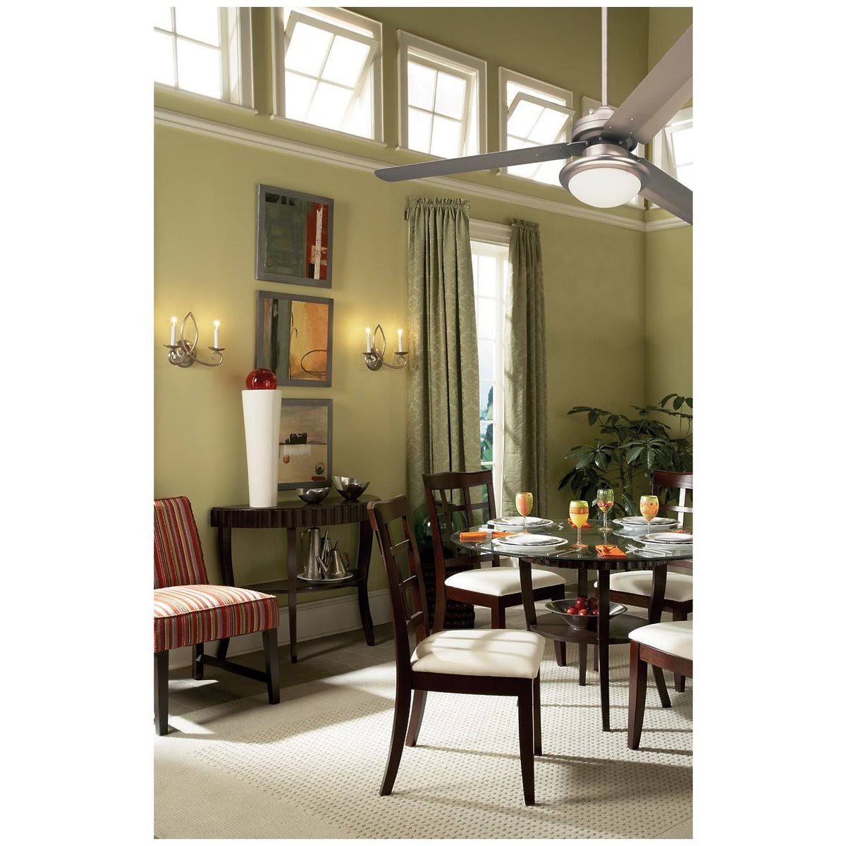 Energy Star 54x22 Ceiling Fan Brushed Pewter F460109