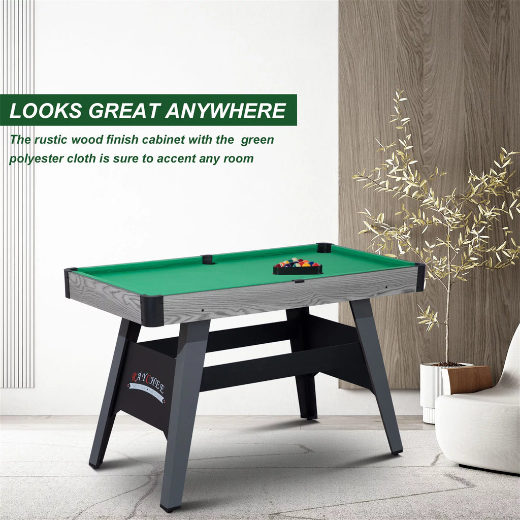 4-Ft Portable Mini Billiard Table with 2 Cue Sticks and Full Set of Balls H155966