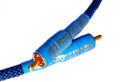 Blue Silver Copper Hybrid Low-Capacitance Coaxial Cable 6 Feet M50009