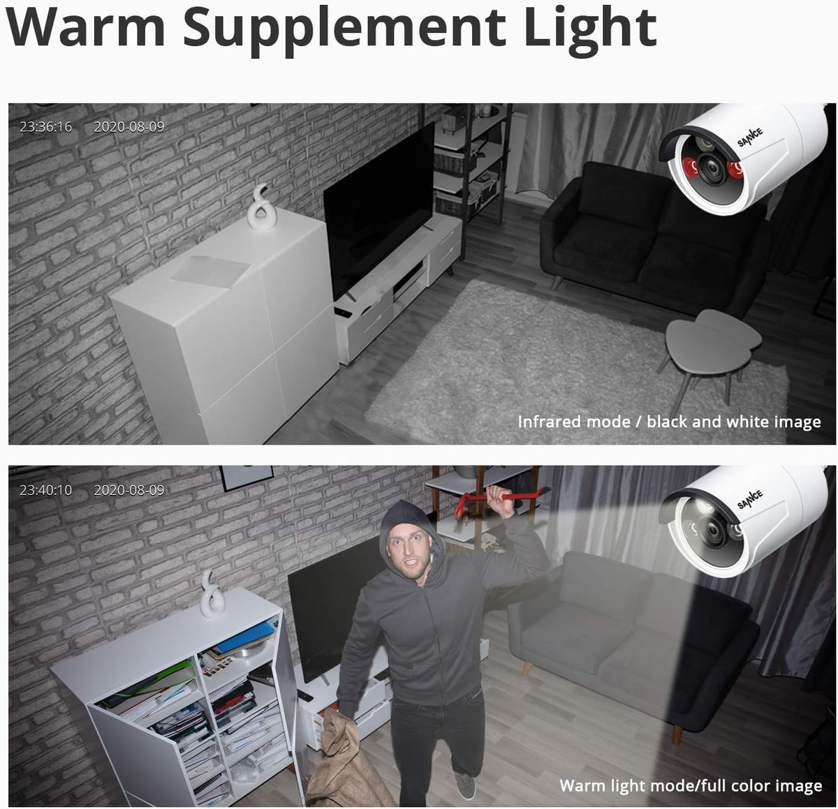 1080p 8 Channel Wireless Security Camera System with 4 Pcs Outdoor IP Cameras B6788