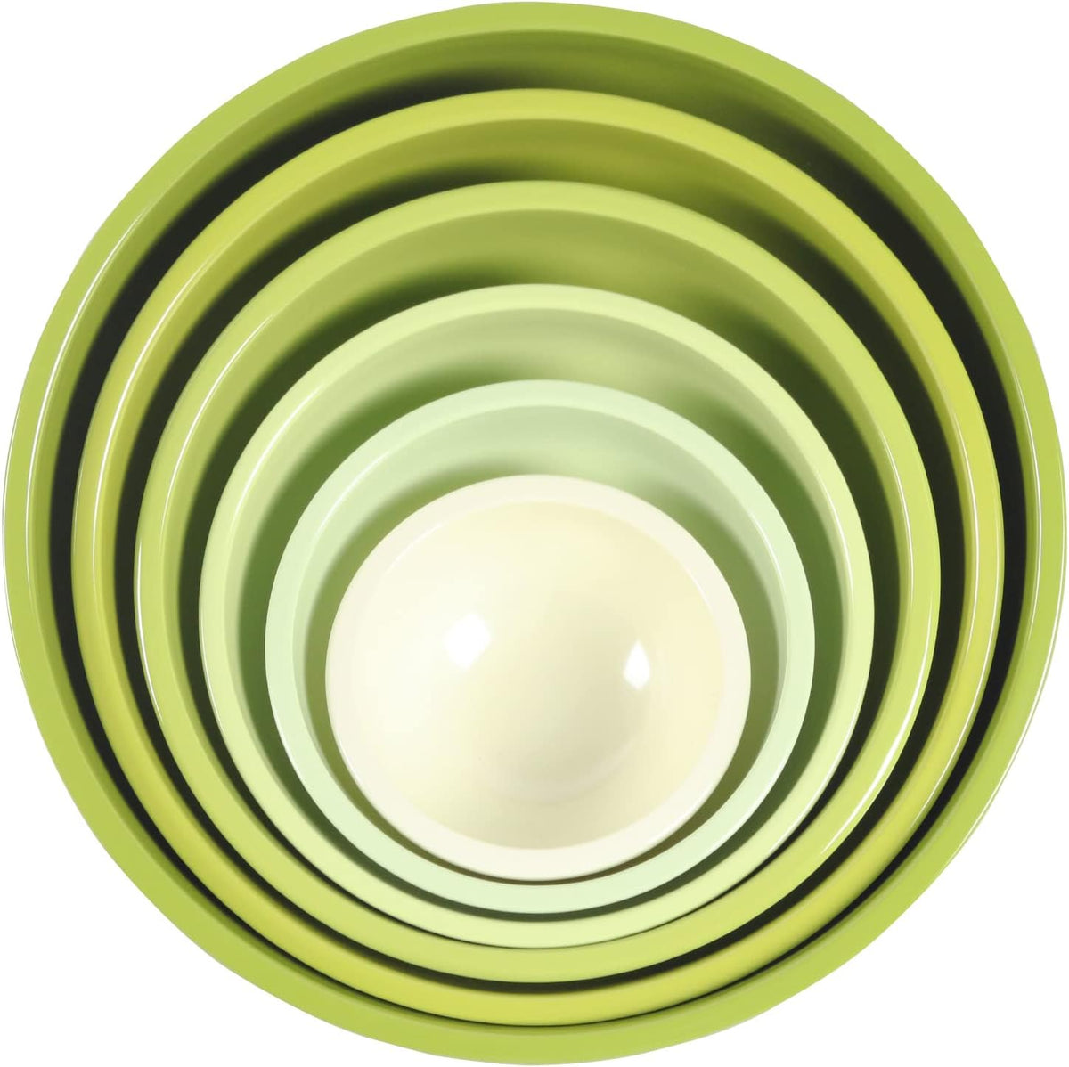 12 Piece Melamine Mixing Bowls with Lids Set (Green Ombre) R380