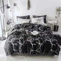 Yellow Floral 3Pcs Queen Comforter Set V205062
