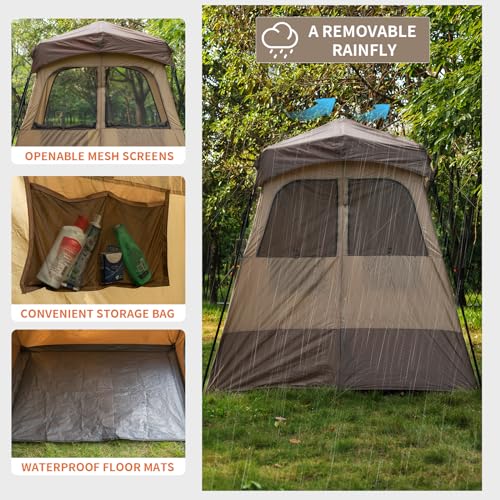 Oversized Portable Outdoor Shower Tent with Floor Y177