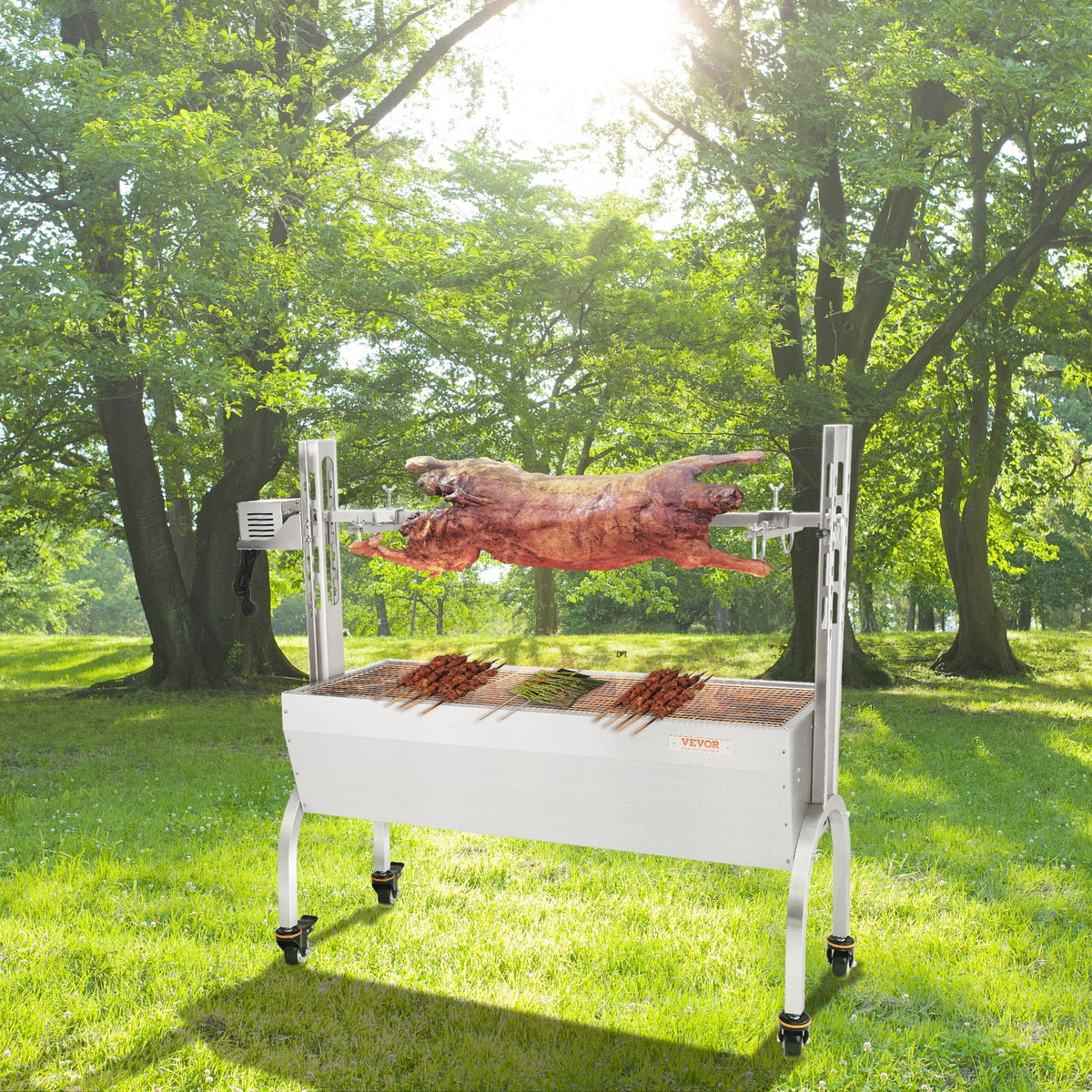 50W 90lbs Rotisserie BBQ Grill Y873
