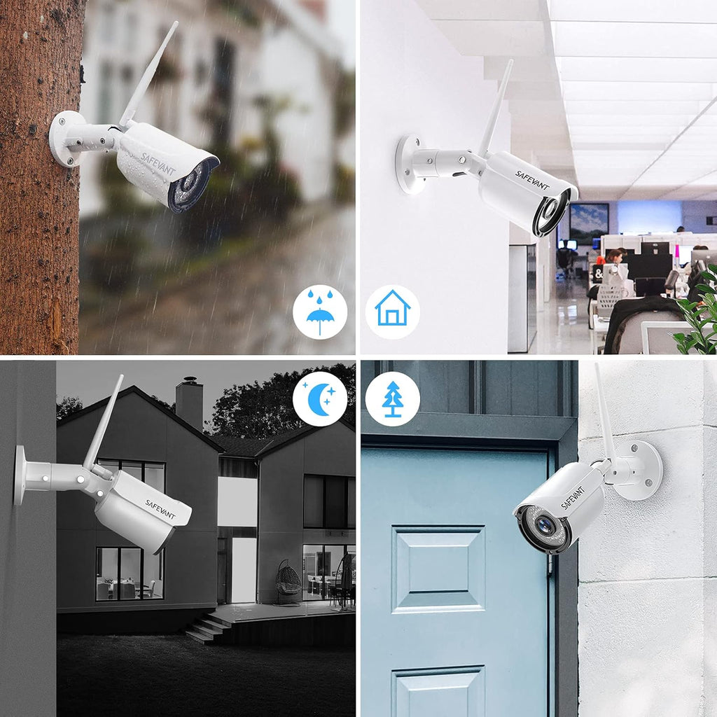 8 Channel 2TB NVR Security Camera System with 4PCS IP WiFi Cameras O381