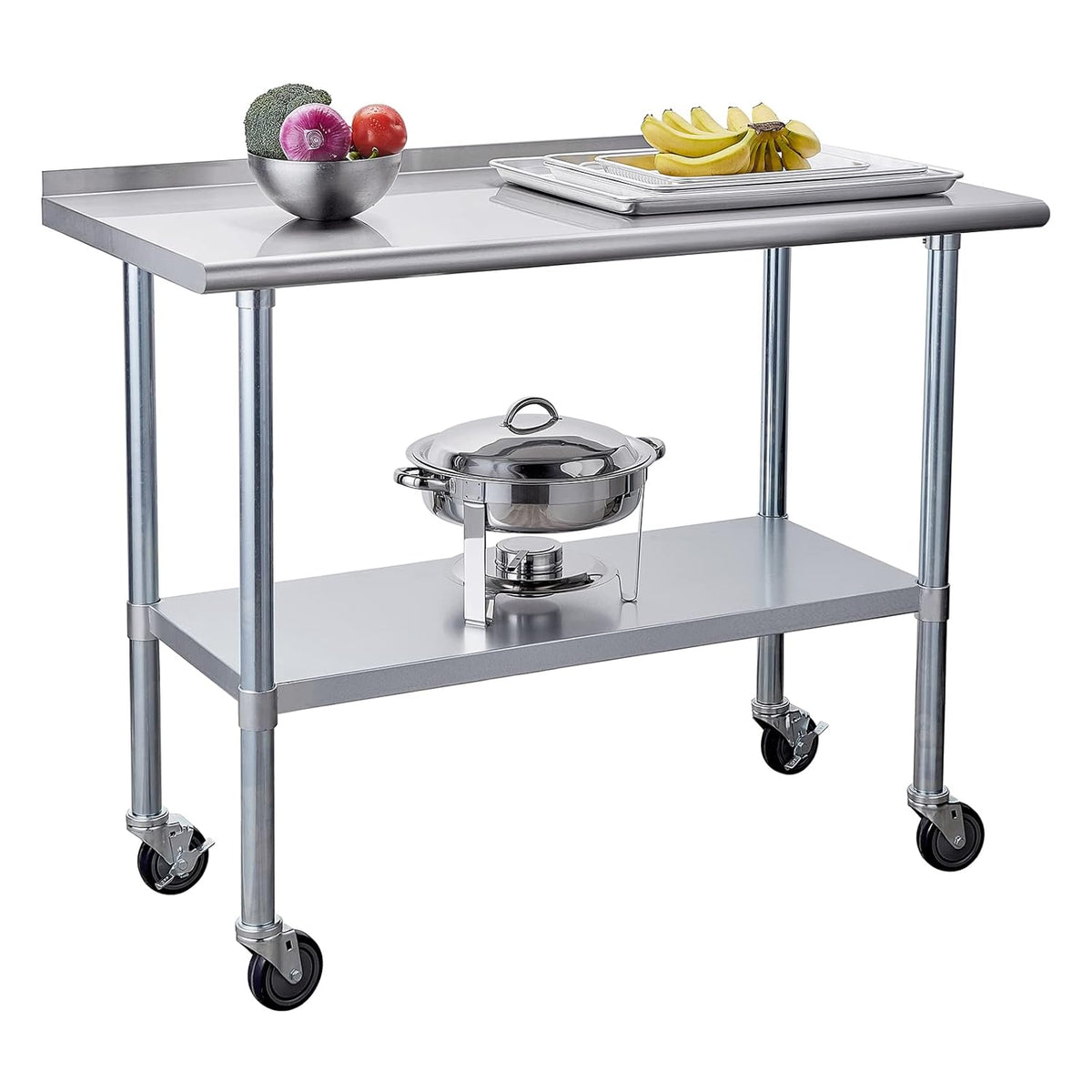 Stainless Steel Table with Caster Wheels T250