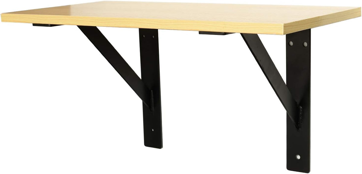 16'' x 12'' Black Heavy Duty Shelf Bracket O412