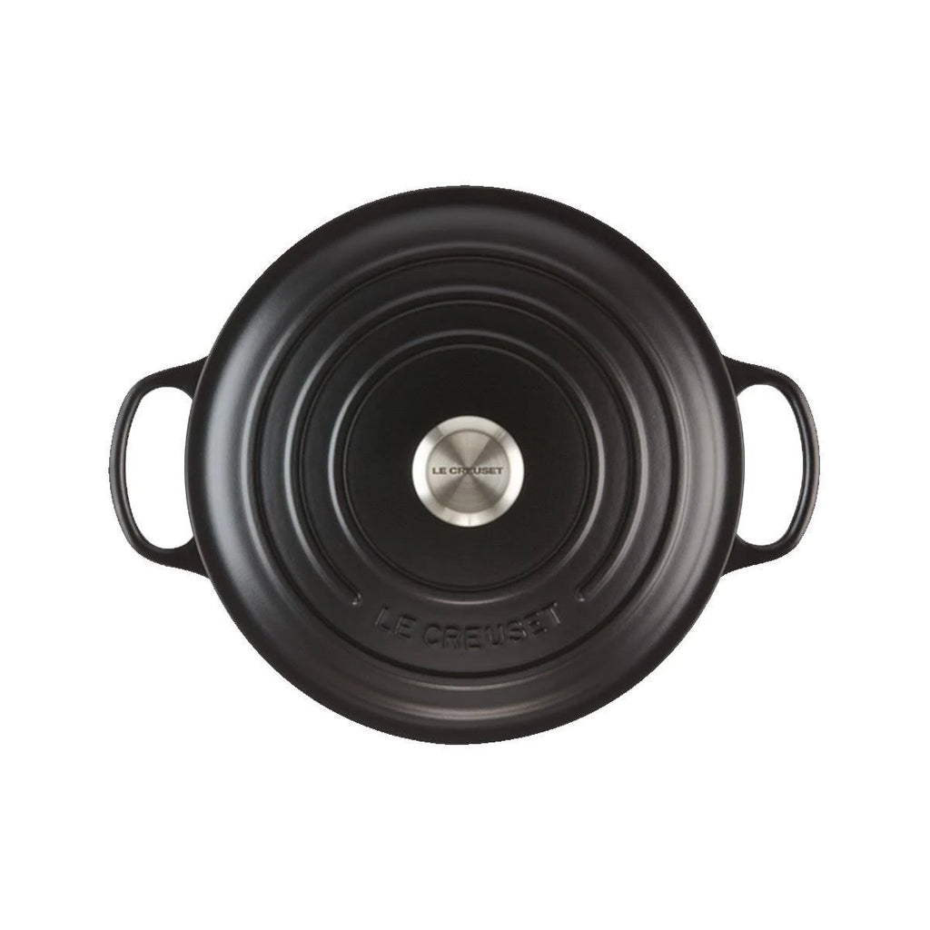 Round Casserole Cast Iron 22 cm Satin Black E230834