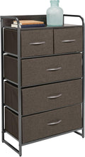 Charcoal Gray 5 Drawer Dresser C6830