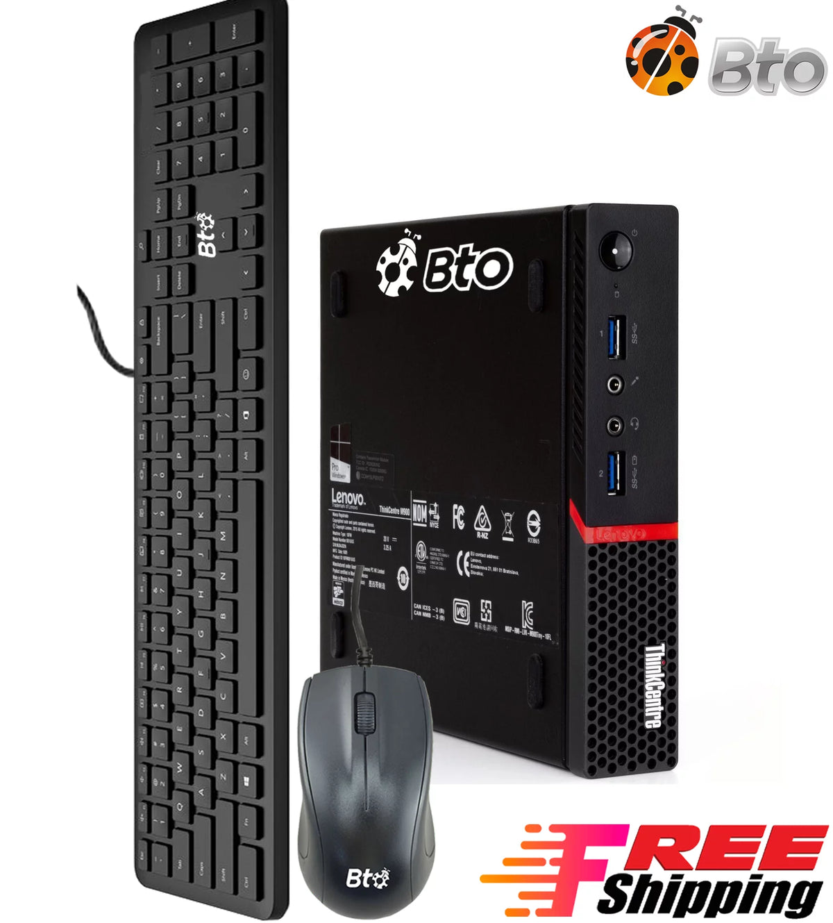 Restored Mini Desktop PC Intel Pentium 2.64GHz 8GB RAM 256GB SSD Windows 10 Pro I775
