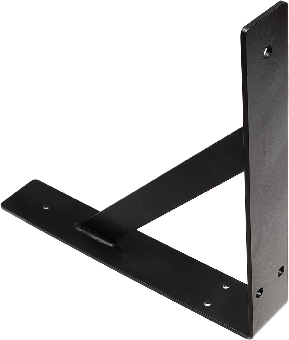 16'' x 12'' Black Heavy Duty Shelf Bracket O412