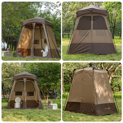 Oversized Portable Outdoor Shower Tent with Floor Y177