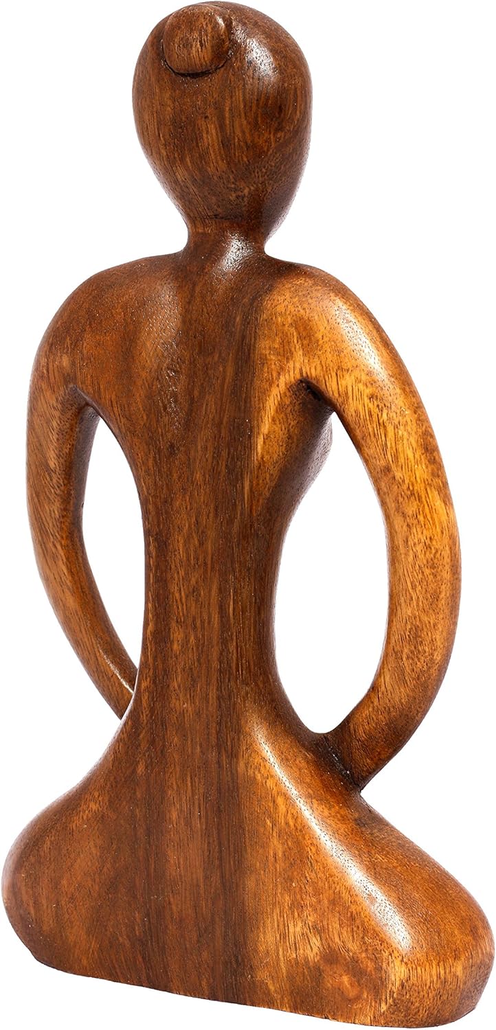 Wooden Handmade Abstract Yoga Sculpture I706