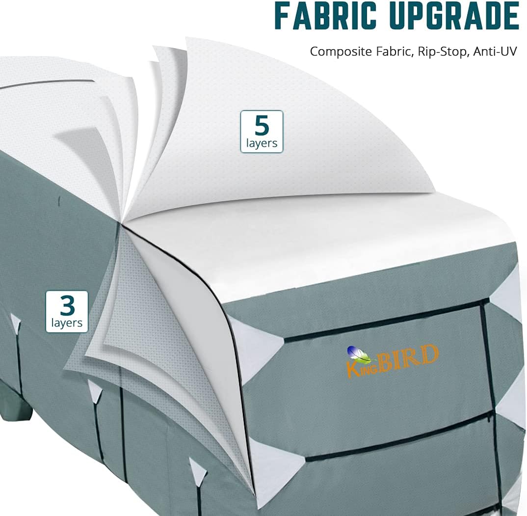 5 Layers RV Cover Fits 37'-41' Motorhome O232224
