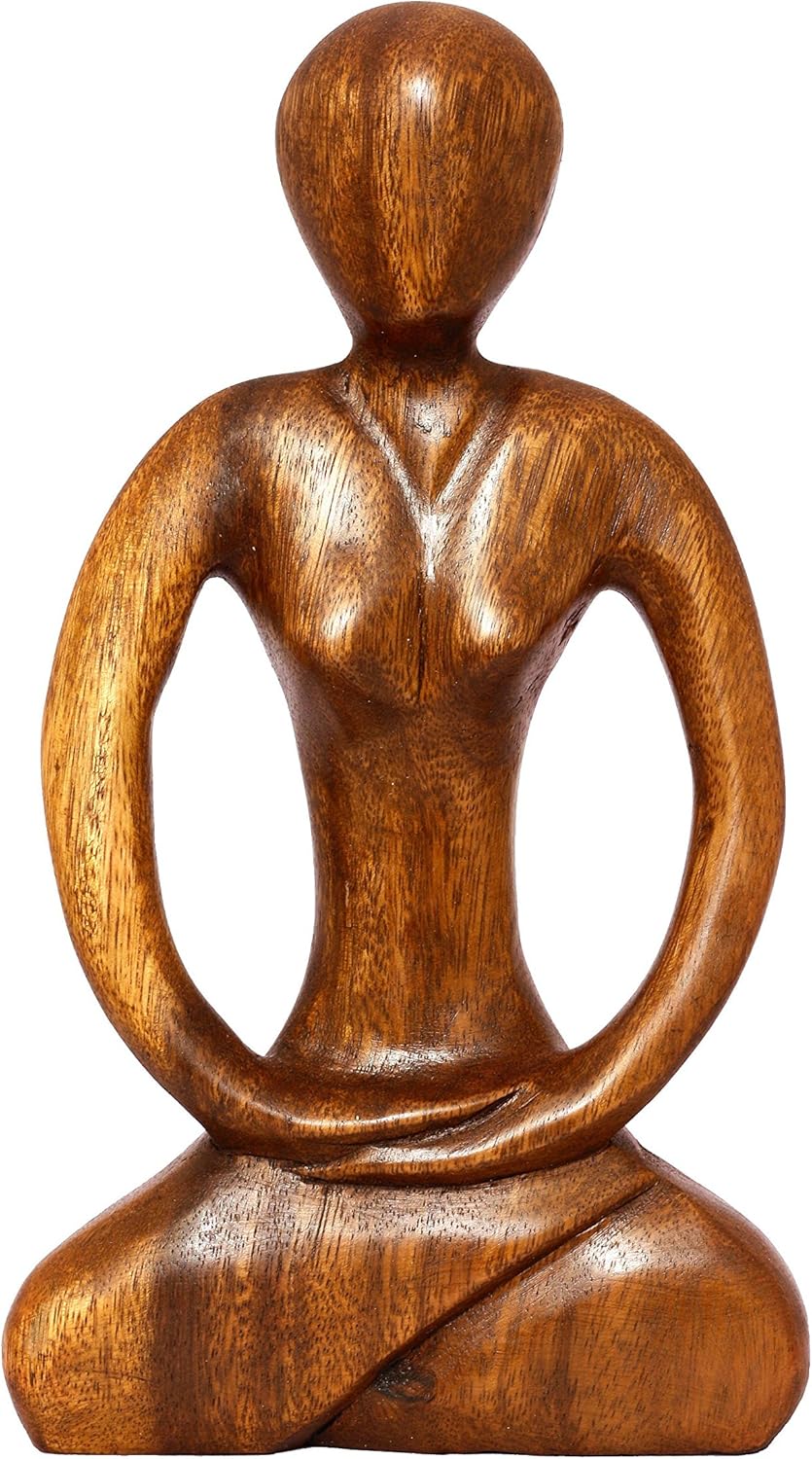 Wooden Handmade Abstract Yoga Sculpture I706