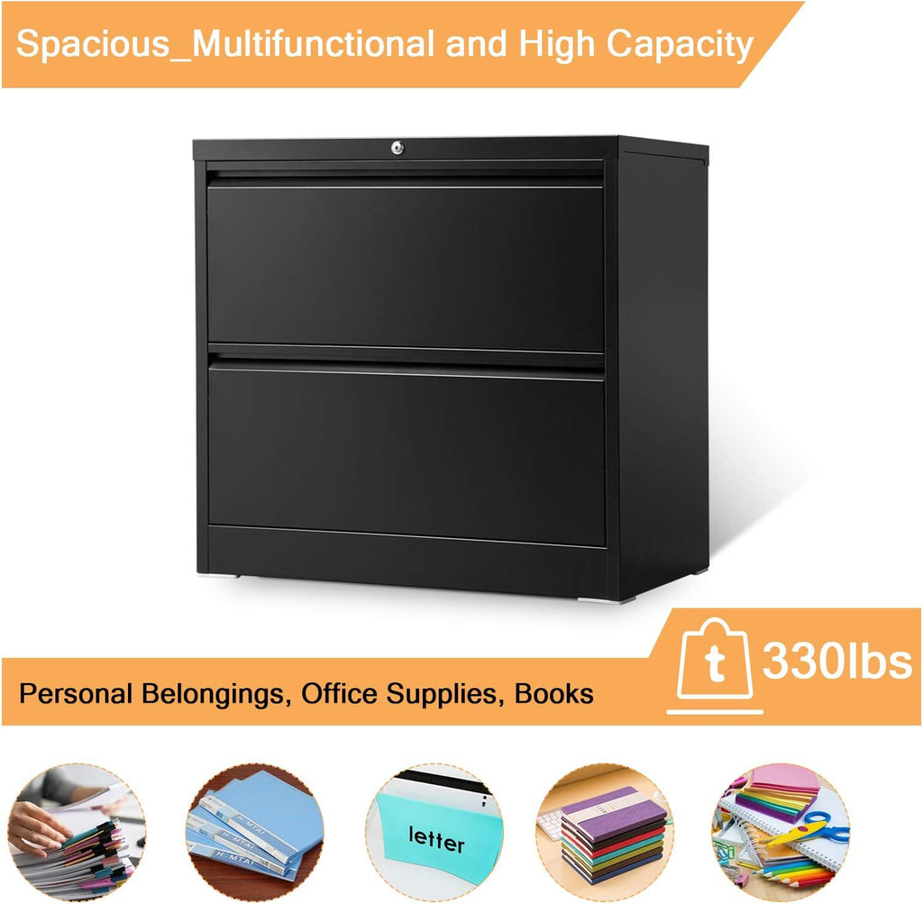 2 Drawer Metal File Cabinet with Lock Z897