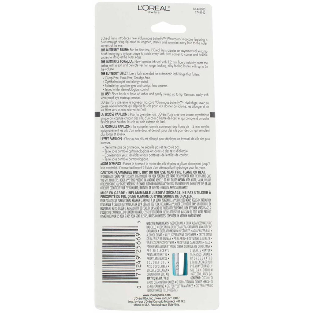 Blackest Black Waterproof Mascara 0.21 oz Pack of 4 C6120