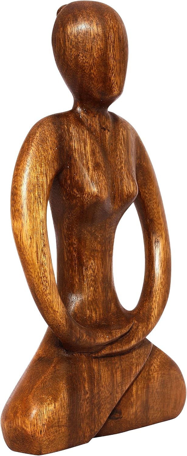 Wooden Handmade Abstract Yoga Sculpture I706