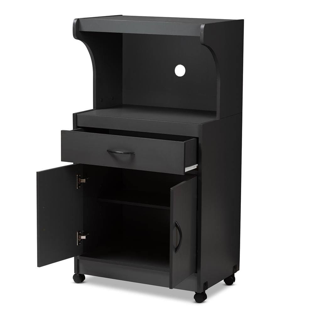 Dark Grey Finished Kitchen Cabinet R9861
