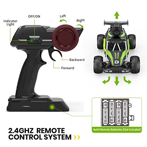 1:16 Scale Remote Control Car with 1080P HD Camera and LED Lights Q195052