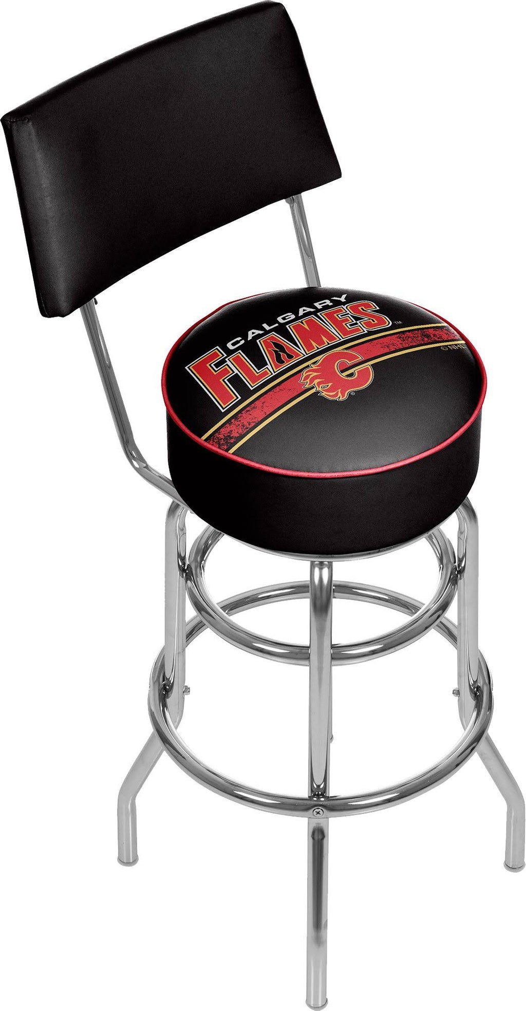 Padded Swivel Bar Stool with Back Q3708