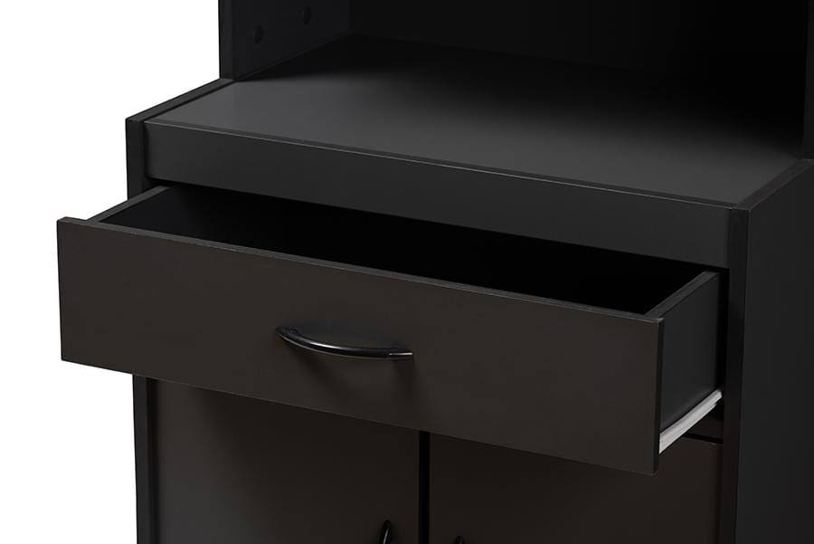 Dark Grey Finished Kitchen Cabinet R9861