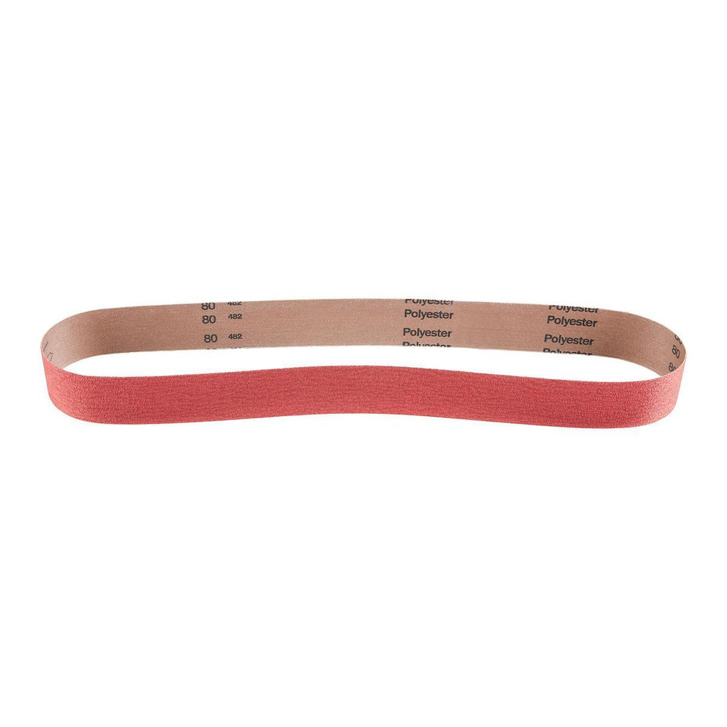 2 in. x 48 in. 80-Grit Ceramic Alumina Sanding Belts 2-Pack L503079