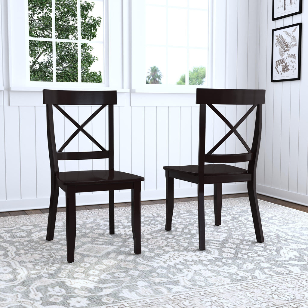 Black Dining Chair Pair Z56002