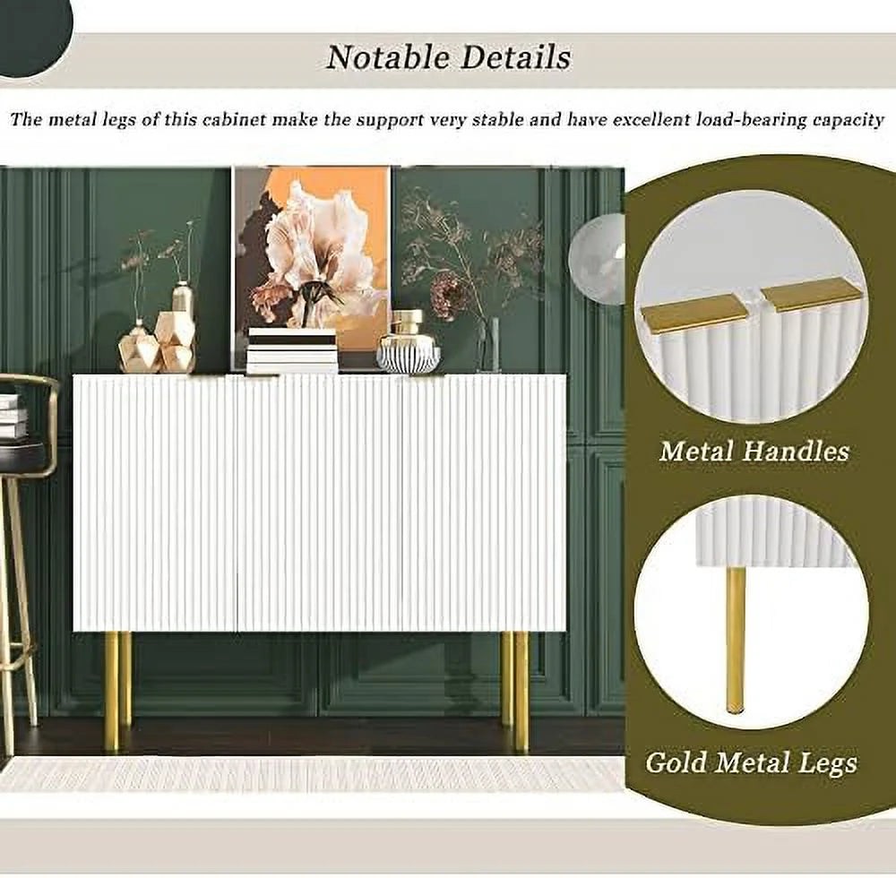 Black Long Wood Sideboard Cabinet B793500