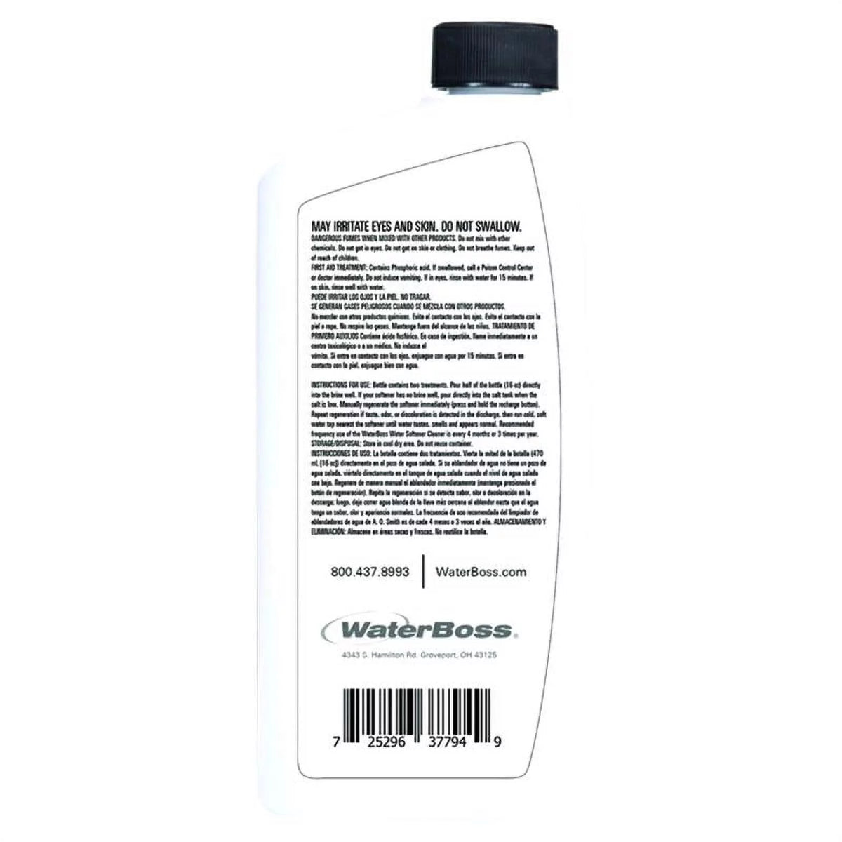 16 oz Water Softener Cleaner Liquid Pack of 6 W4285
