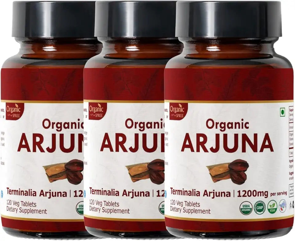 120 Tablets Terminalia Arjuna Organic Vegan R3800
