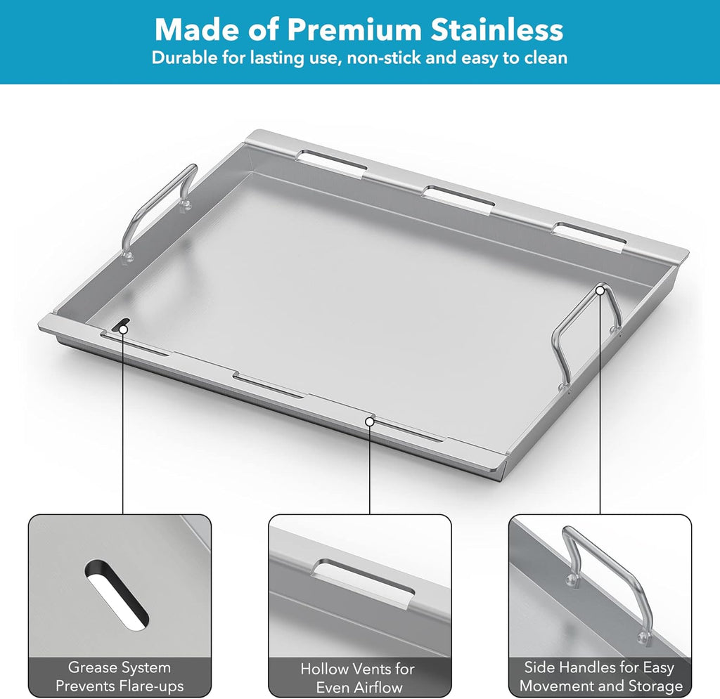 Stainless Steel Universal Grill Griddle Replacement Parts Pack of 2 Q27518