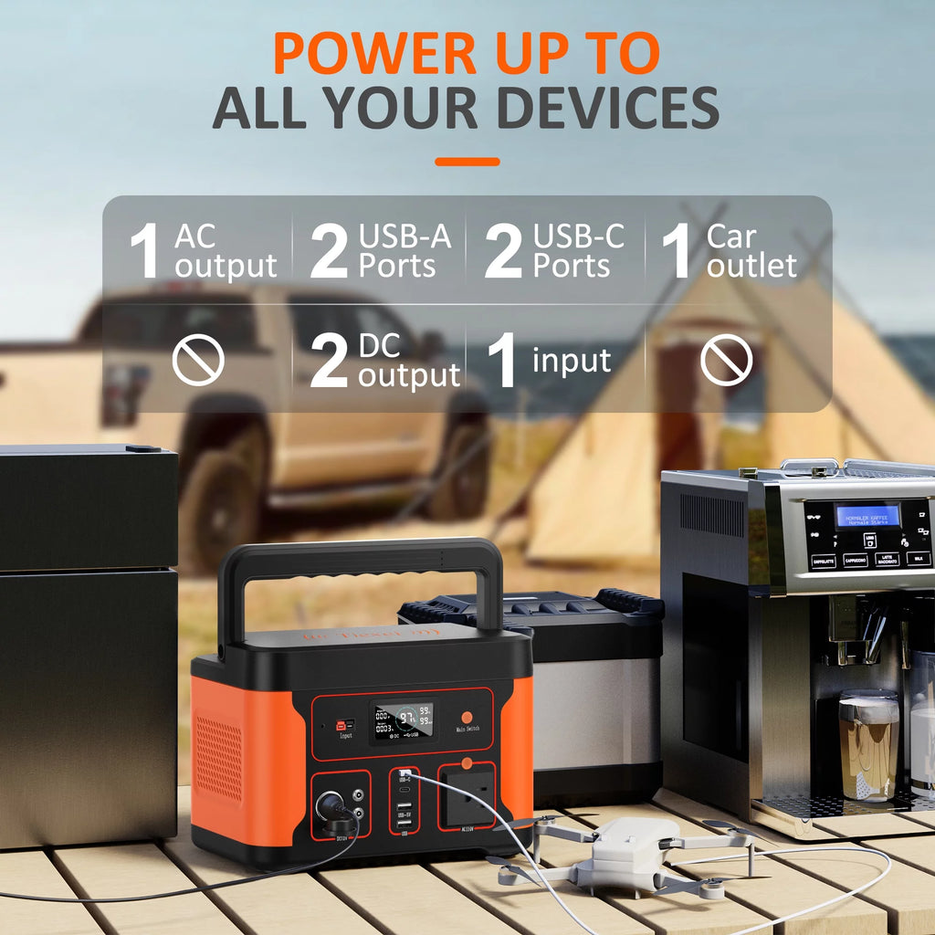 Portable Power Station 600W 550Wh LiFePO4 Battery J1499