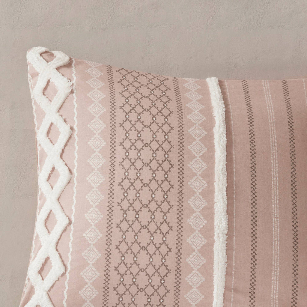Blush King Cotton Duvet Cover Set Q27620