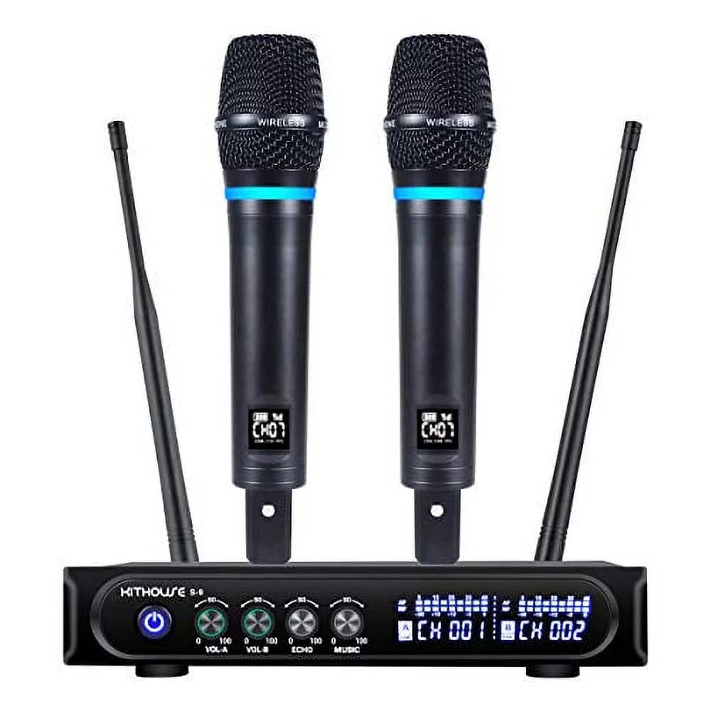 Rechargeable Wireless Microphone System with Bluetooth Receiver A155309