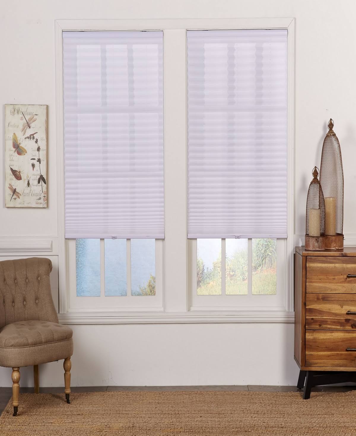 Camel Cordless Light Filtering Pleated Shade 32x64 G35953
