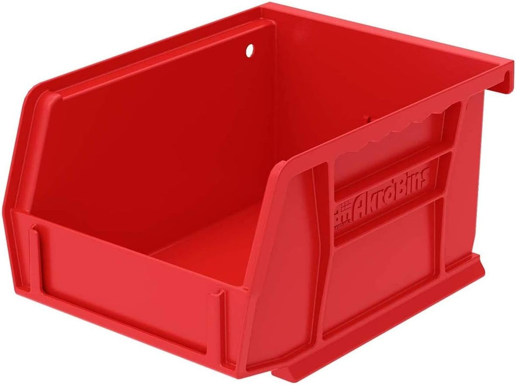 Plastic Storage Bin Hanging Stacking Containers, Black, 24-Pack Pack of 2 G319581